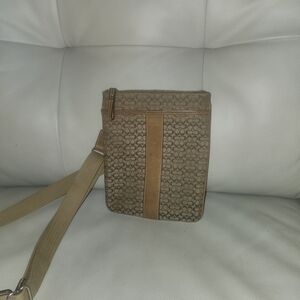 Elegant Brown Patterned Messenger Bag